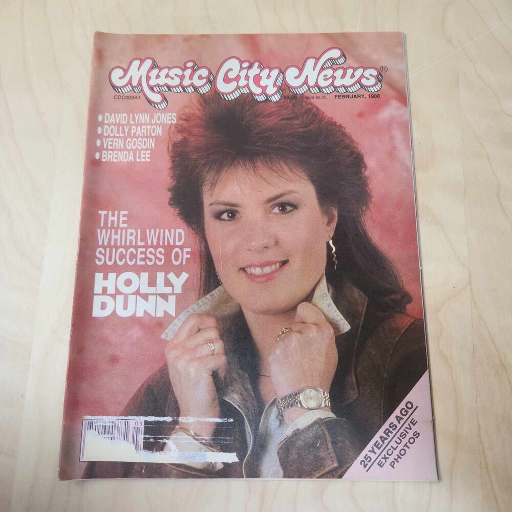 Vintage Music City News Magazine February 1988 Holly Dunn Cover Country Music